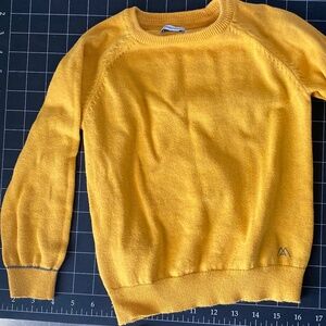 Mayoral Sweater mustard yellow w/navy stitch sz 4